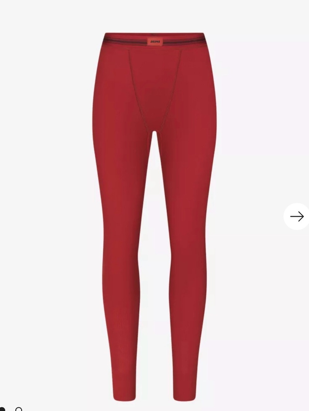 SKIMS
Cotton Rib high-rise stretch-cotton leggings size medium